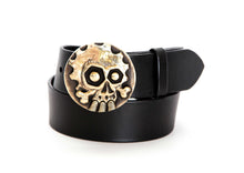 Leather Belt with Gearhead Buckle - Gone Rogue