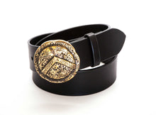 Leather Belt with Spartan Shield Buckle - Gone Rogue